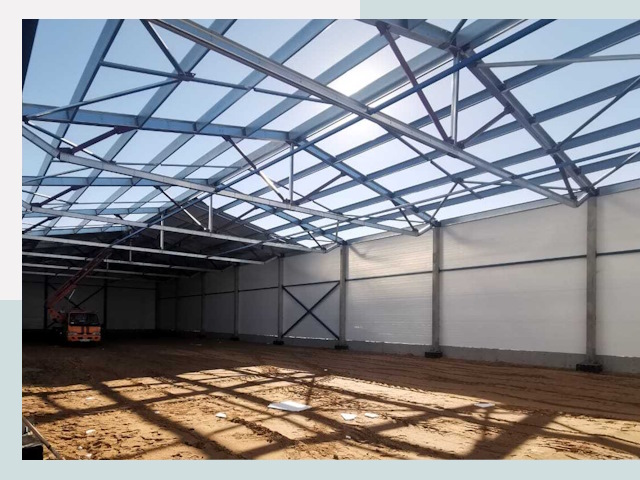 Строительство сенохранилищ в Красноуфимске