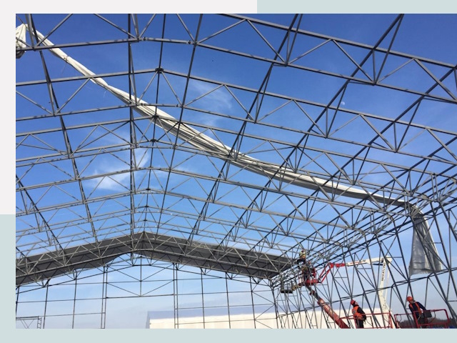 Шатровые ангары от 609 руб. в Красноуфимске и Свердловской области