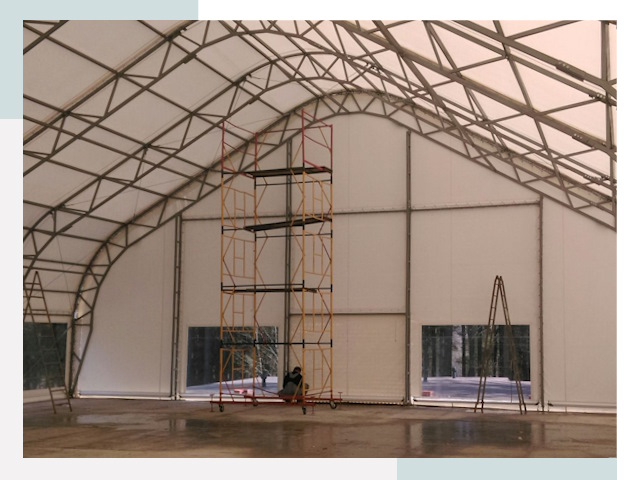 Шатровые ангары в Красноуфимске