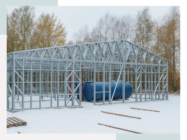 Металлические ангары в Красноуфимске