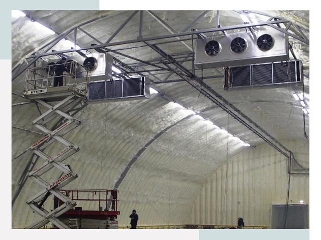 Оснащение ангаров в Красноуфимске